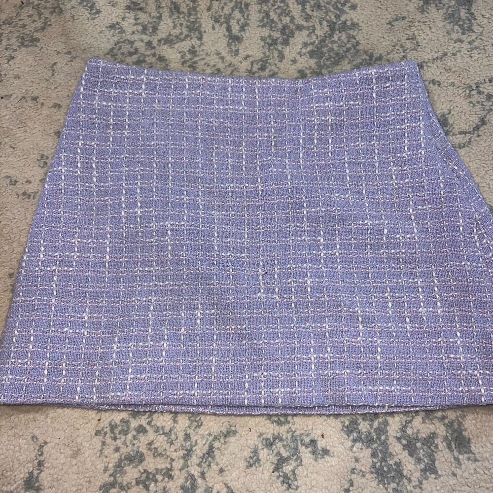 Zara Purple Mini A-Line Skirt